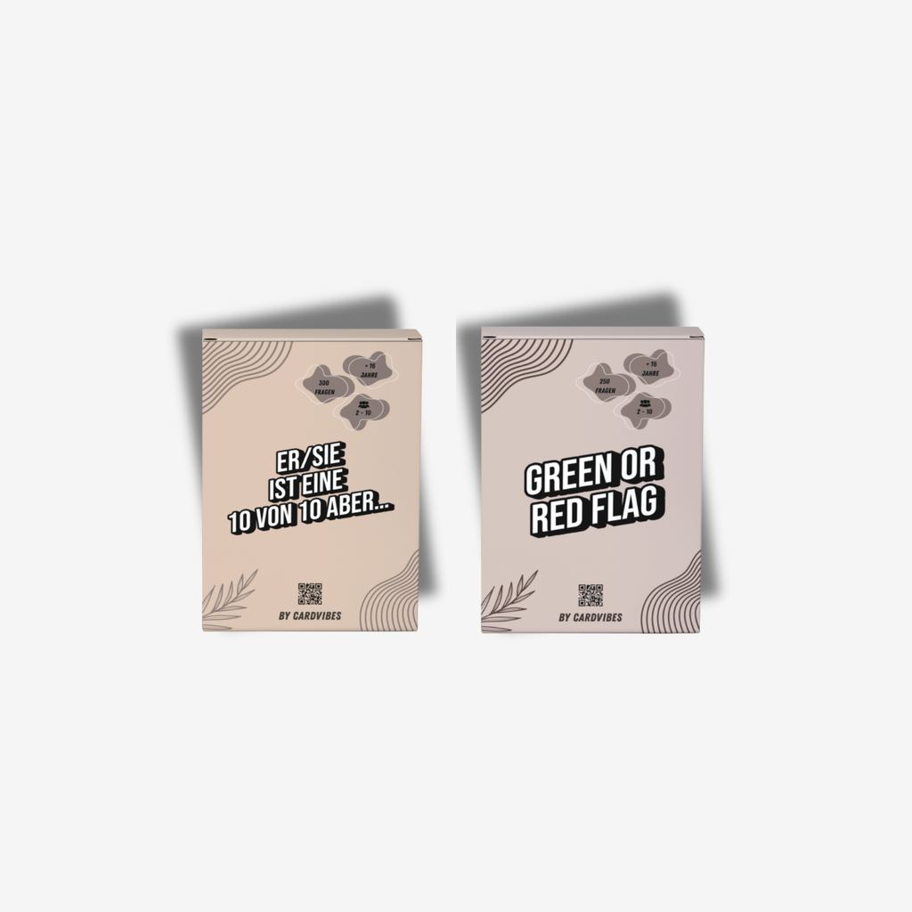 Bundle - Er / Sie ist eine 10 von 10 aber... x Green or Red Flag