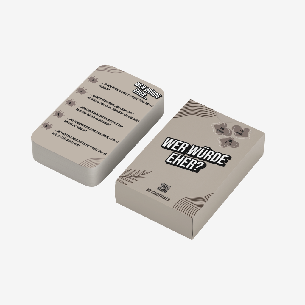 Wer würde eher? |300 Fragen für Date Nights & Spieleabende